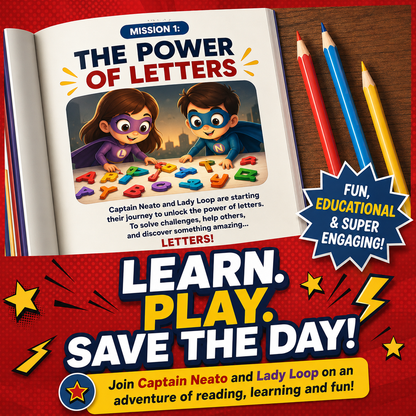 Superhero Handwriting Book