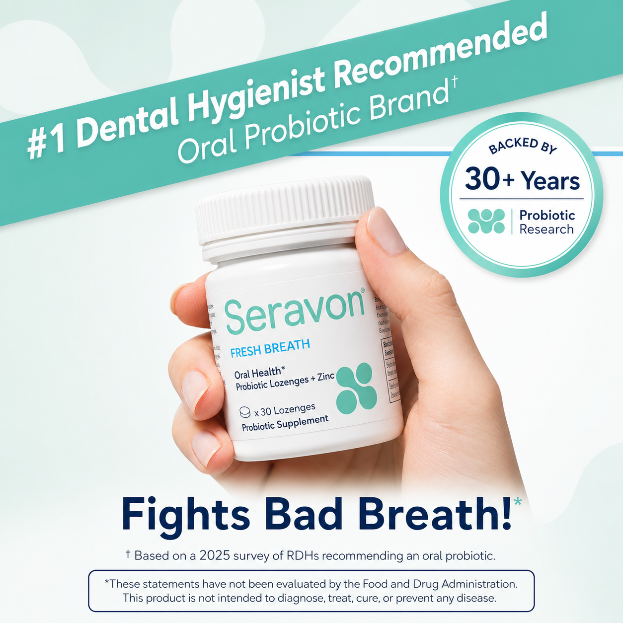 Fresh Breath Dental Probiotic Lozenges